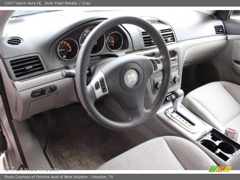Silver Pearl Metallic / Gray 2007 Saturn Aura XE