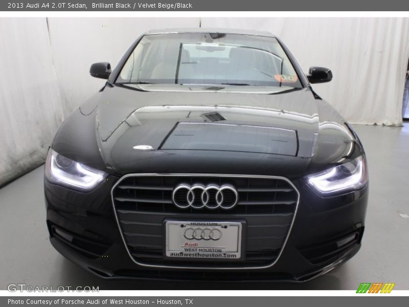 Brilliant Black / Velvet Beige/Black 2013 Audi A4 2.0T Sedan