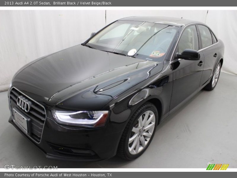 Brilliant Black / Velvet Beige/Black 2013 Audi A4 2.0T Sedan