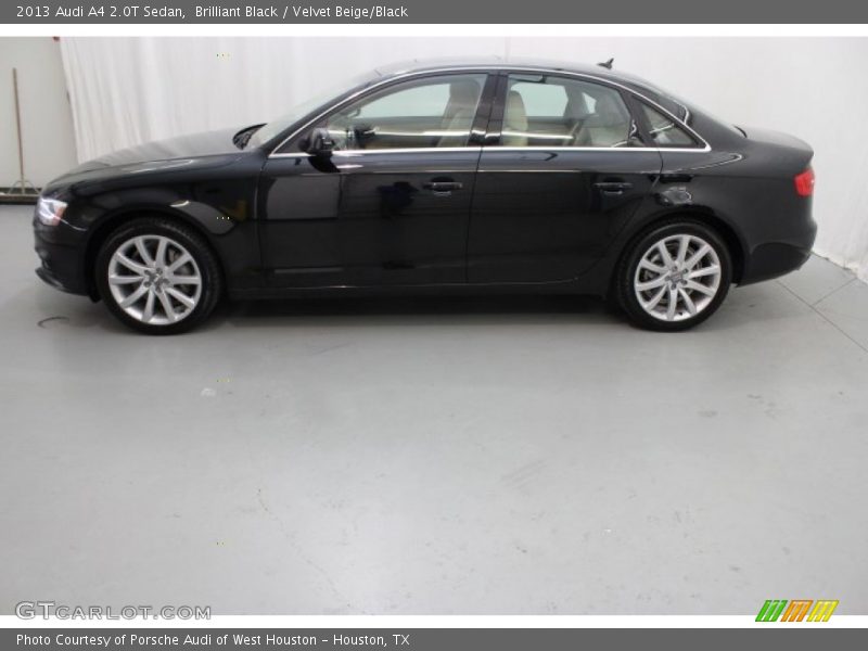Brilliant Black / Velvet Beige/Black 2013 Audi A4 2.0T Sedan