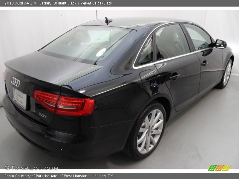 Brilliant Black / Velvet Beige/Black 2013 Audi A4 2.0T Sedan