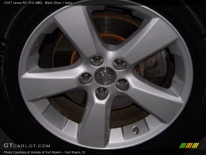 Black Onyx / Ivory 2007 Lexus RX 350 AWD