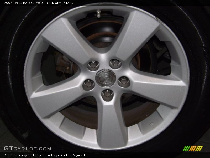 Black Onyx / Ivory 2007 Lexus RX 350 AWD