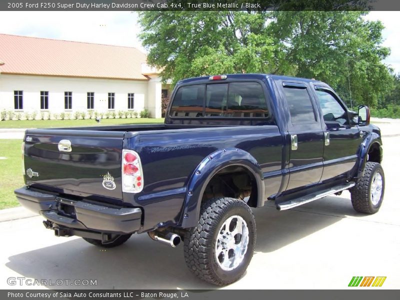 True Blue Metallic / Black 2005 Ford F250 Super Duty Harley Davidson Crew Cab 4x4