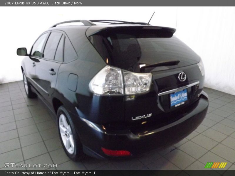 Black Onyx / Ivory 2007 Lexus RX 350 AWD