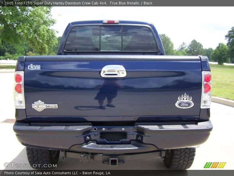 True Blue Metallic / Black 2005 Ford F250 Super Duty Harley Davidson Crew Cab 4x4