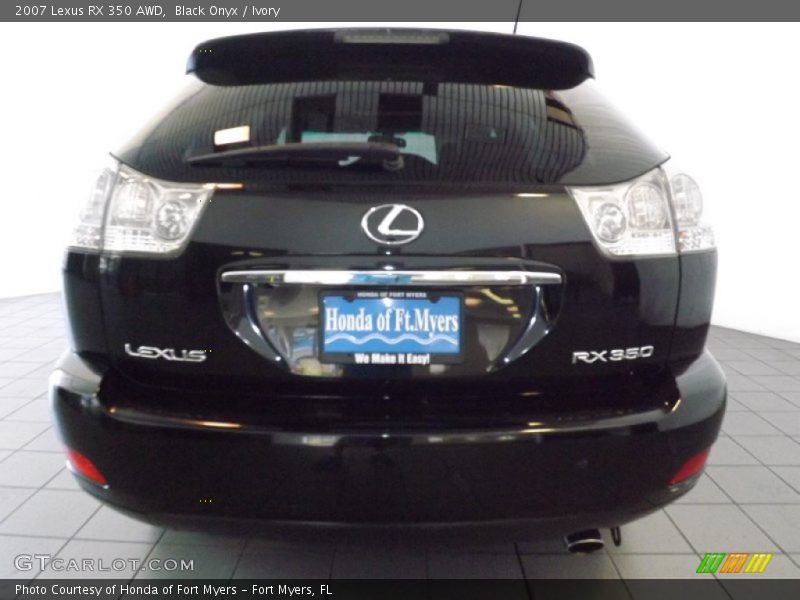Black Onyx / Ivory 2007 Lexus RX 350 AWD