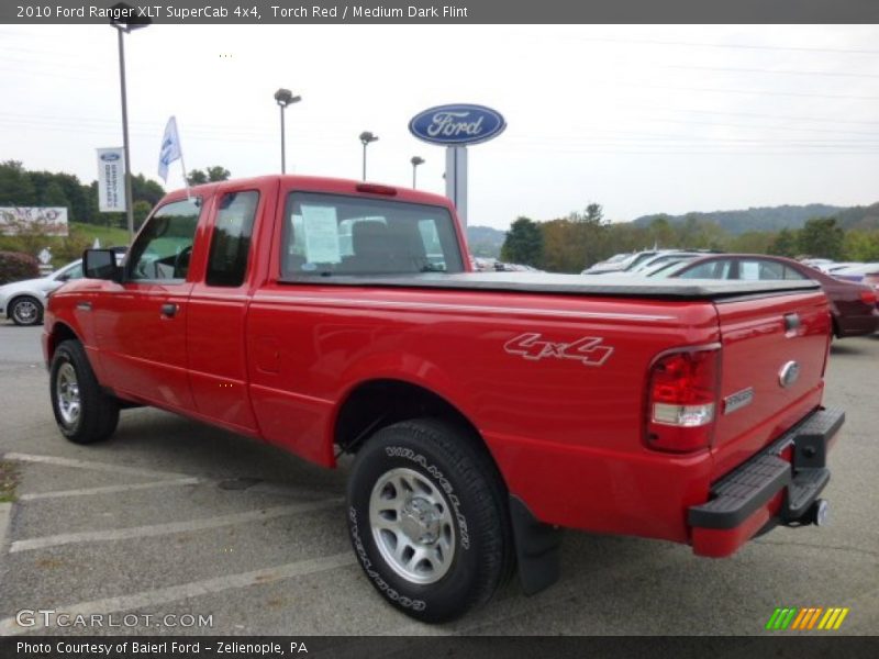 Torch Red / Medium Dark Flint 2010 Ford Ranger XLT SuperCab 4x4