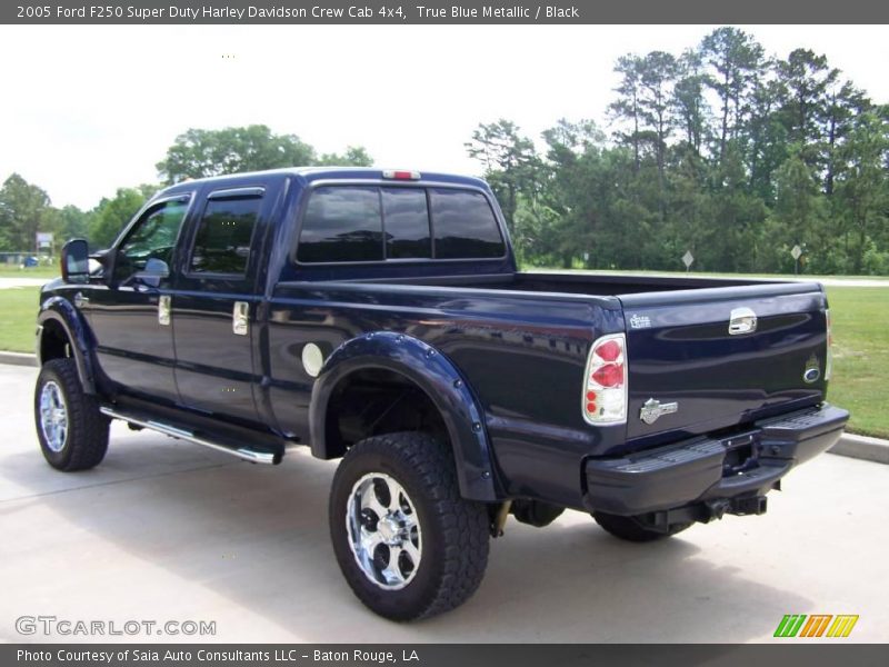 True Blue Metallic / Black 2005 Ford F250 Super Duty Harley Davidson Crew Cab 4x4