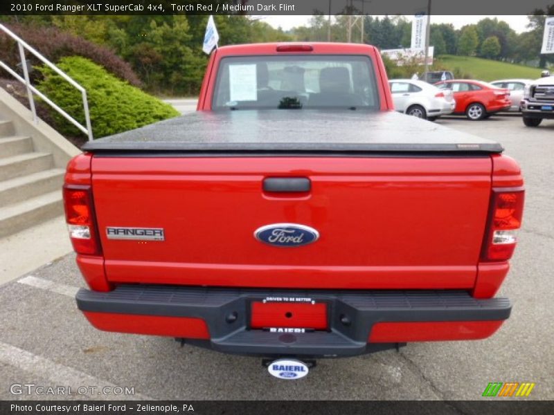 Torch Red / Medium Dark Flint 2010 Ford Ranger XLT SuperCab 4x4