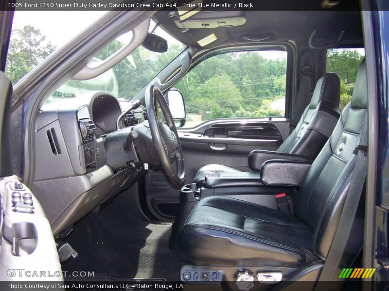 True Blue Metallic / Black 2005 Ford F250 Super Duty Harley Davidson Crew Cab 4x4