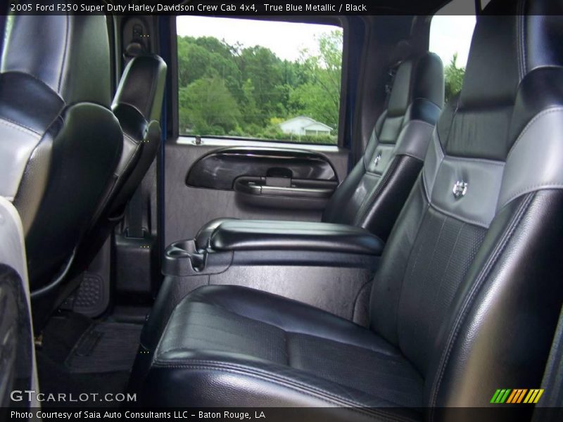 True Blue Metallic / Black 2005 Ford F250 Super Duty Harley Davidson Crew Cab 4x4