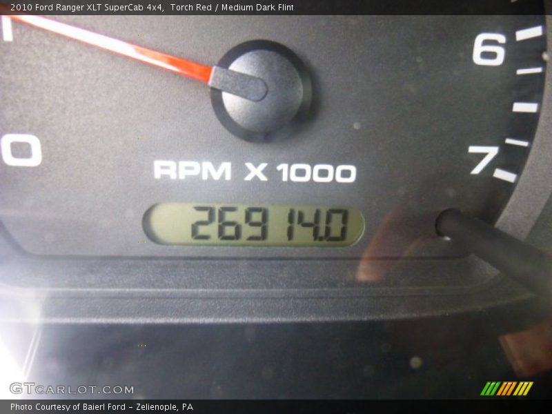 Torch Red / Medium Dark Flint 2010 Ford Ranger XLT SuperCab 4x4