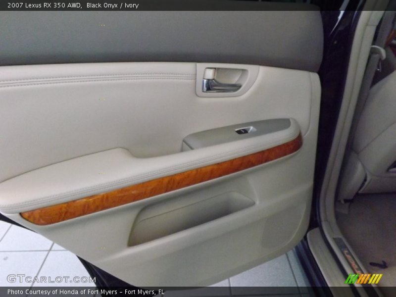 Black Onyx / Ivory 2007 Lexus RX 350 AWD