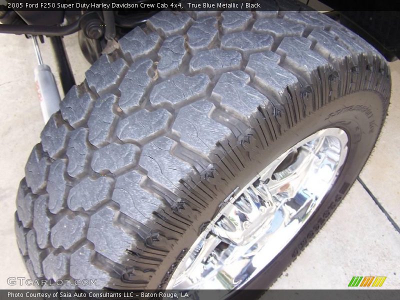 True Blue Metallic / Black 2005 Ford F250 Super Duty Harley Davidson Crew Cab 4x4