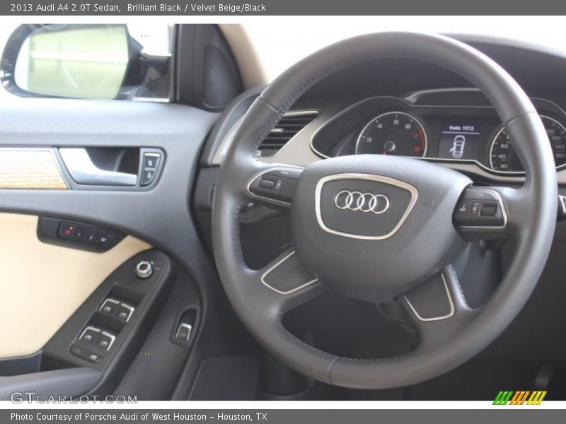 Brilliant Black / Velvet Beige/Black 2013 Audi A4 2.0T Sedan