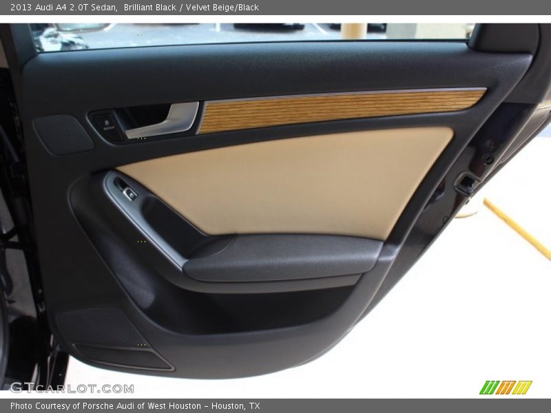 Brilliant Black / Velvet Beige/Black 2013 Audi A4 2.0T Sedan