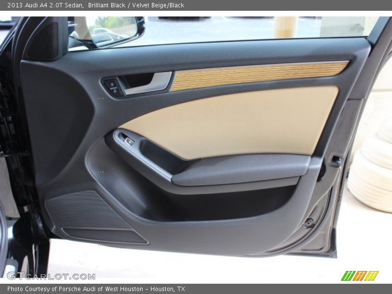 Brilliant Black / Velvet Beige/Black 2013 Audi A4 2.0T Sedan