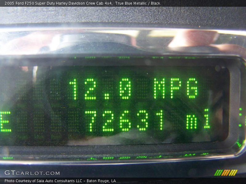 True Blue Metallic / Black 2005 Ford F250 Super Duty Harley Davidson Crew Cab 4x4