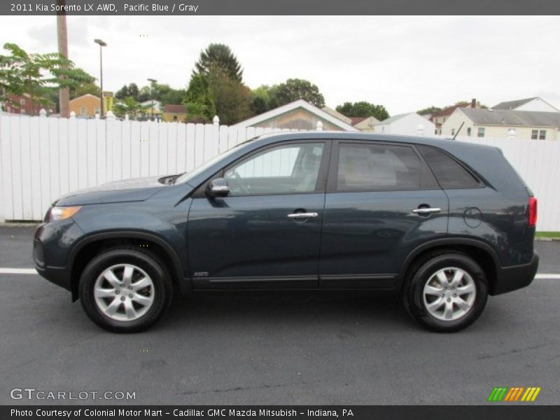 Pacific Blue / Gray 2011 Kia Sorento LX AWD