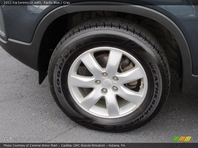 Pacific Blue / Gray 2011 Kia Sorento LX AWD