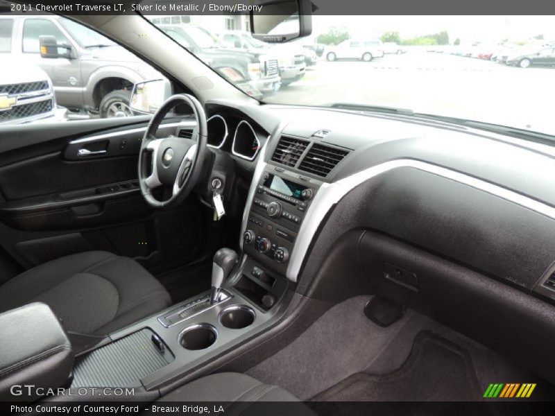 Silver Ice Metallic / Ebony/Ebony 2011 Chevrolet Traverse LT