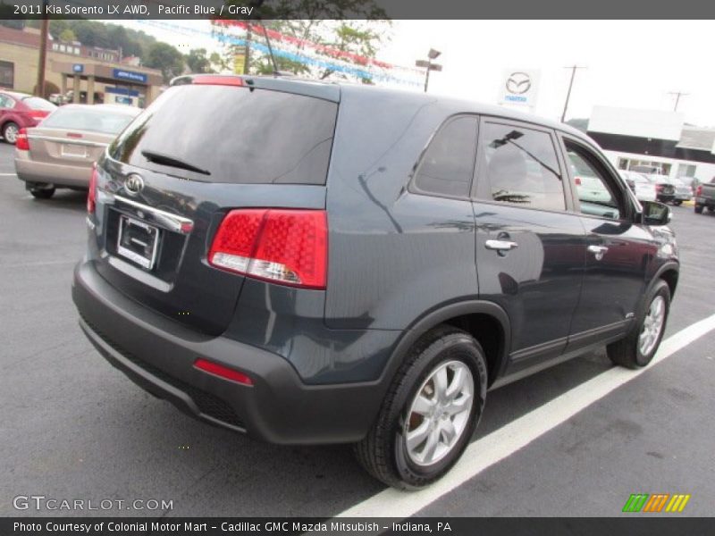 Pacific Blue / Gray 2011 Kia Sorento LX AWD
