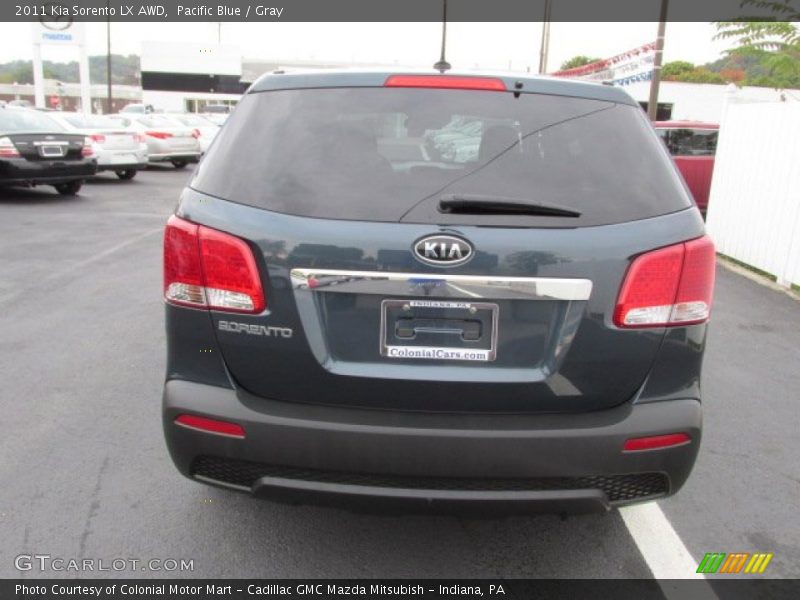 Pacific Blue / Gray 2011 Kia Sorento LX AWD