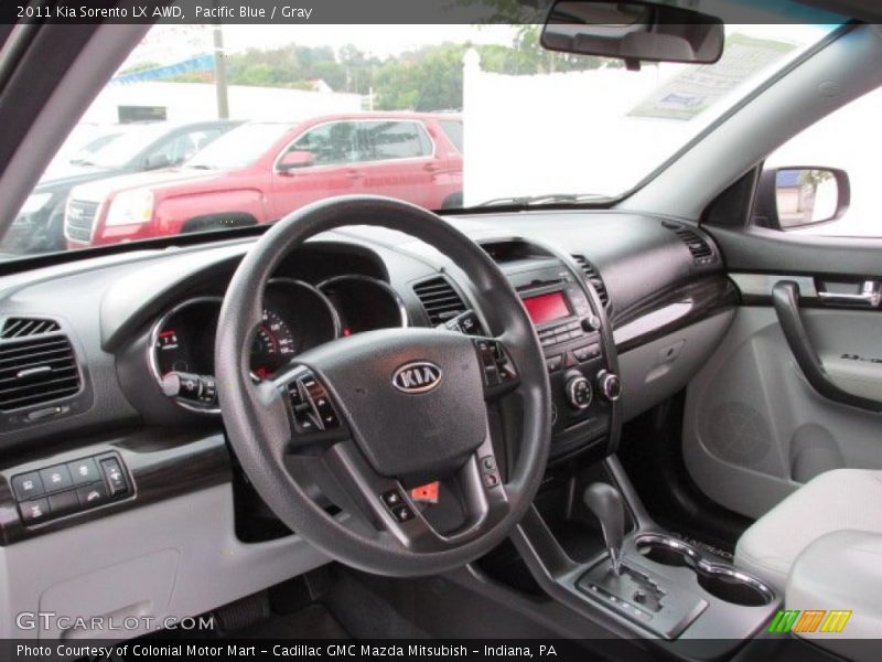 Pacific Blue / Gray 2011 Kia Sorento LX AWD
