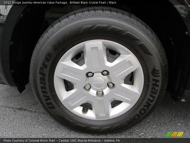 Brilliant Black Crystal Pearl / Black 2012 Dodge Journey American Value Package