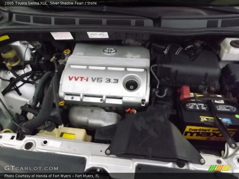 Silver Shadow Pearl / Stone 2005 Toyota Sienna XLE