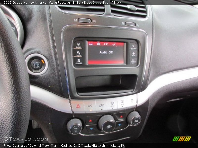 Brilliant Black Crystal Pearl / Black 2012 Dodge Journey American Value Package