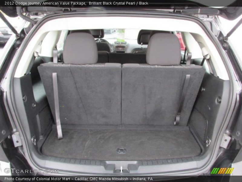 Brilliant Black Crystal Pearl / Black 2012 Dodge Journey American Value Package