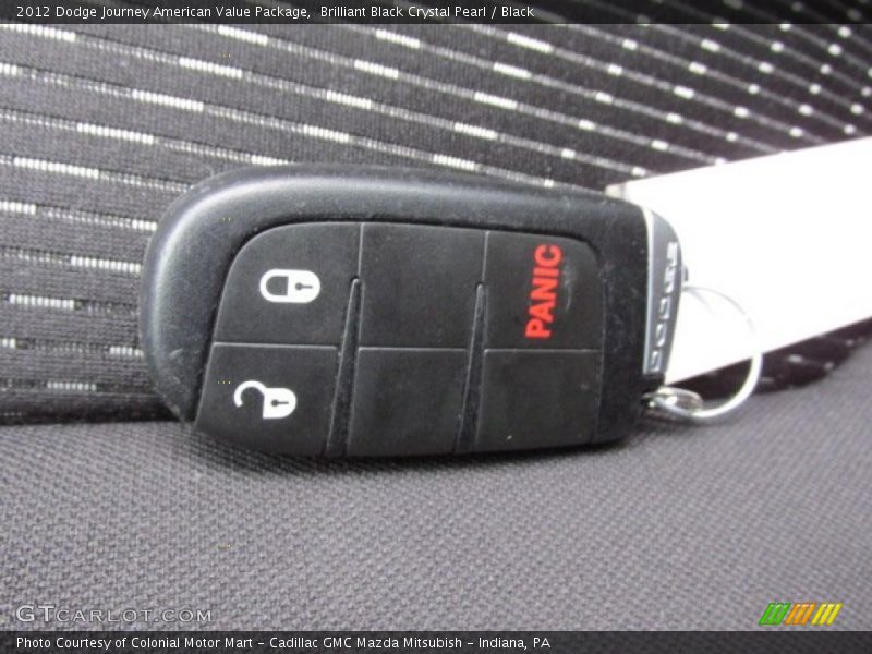 Brilliant Black Crystal Pearl / Black 2012 Dodge Journey American Value Package