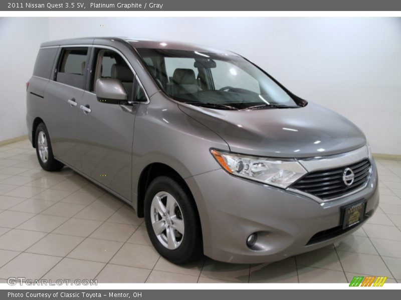 Platinum Graphite / Gray 2011 Nissan Quest 3.5 SV