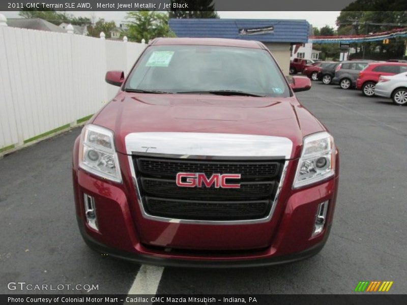 Merlot Jewel Metallic / Jet Black 2011 GMC Terrain SLE AWD