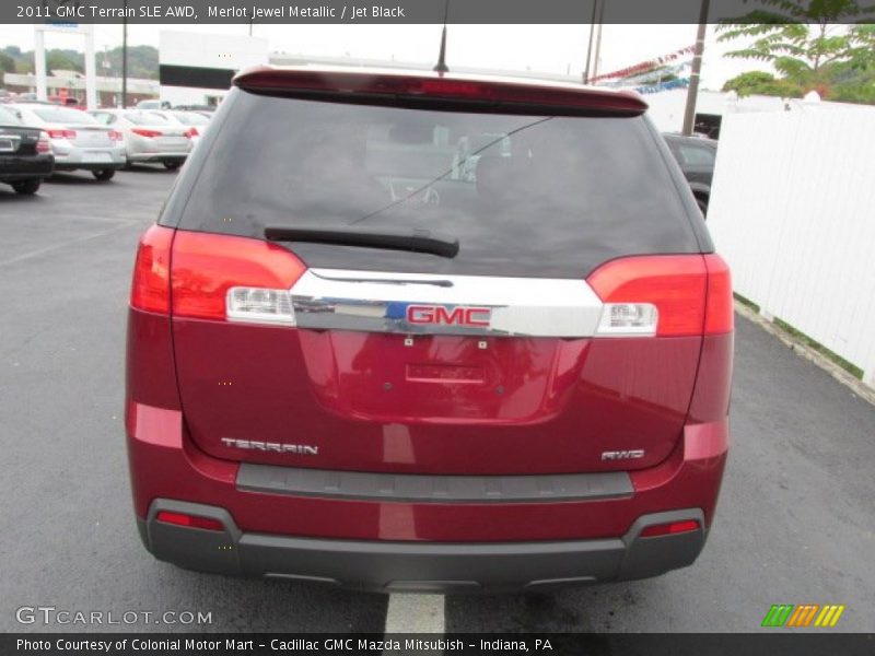 Merlot Jewel Metallic / Jet Black 2011 GMC Terrain SLE AWD