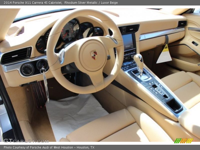  2014 911 Carrera 4S Cabriolet Luxor Beige Interior