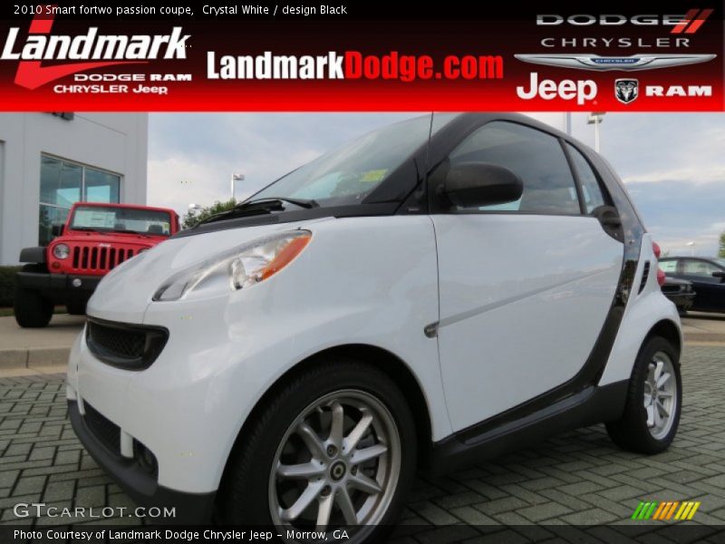 Crystal White / design Black 2010 Smart fortwo passion coupe