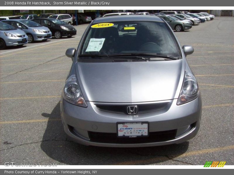 Storm Silver Metallic / Black/Grey 2008 Honda Fit Hatchback