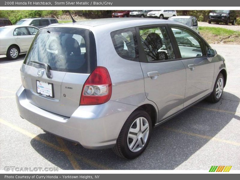 Storm Silver Metallic / Black/Grey 2008 Honda Fit Hatchback
