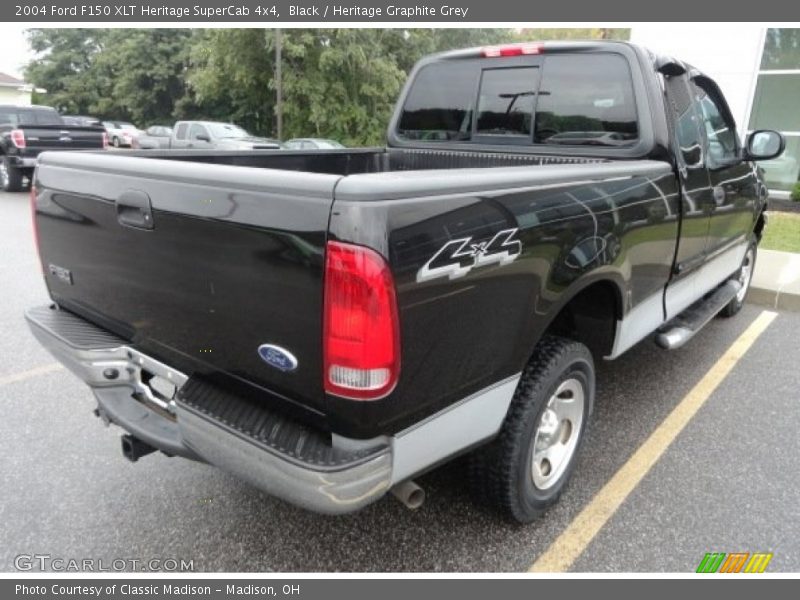 Black / Heritage Graphite Grey 2004 Ford F150 XLT Heritage SuperCab 4x4