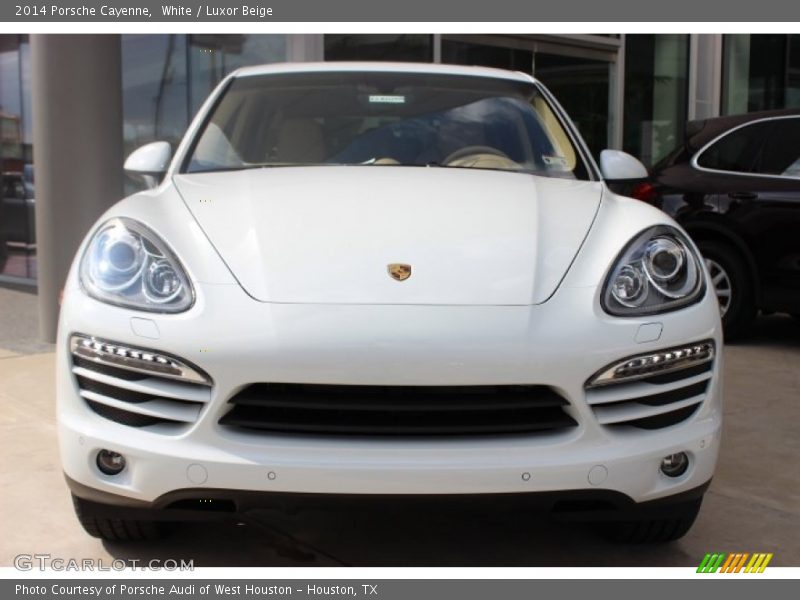 White / Luxor Beige 2014 Porsche Cayenne