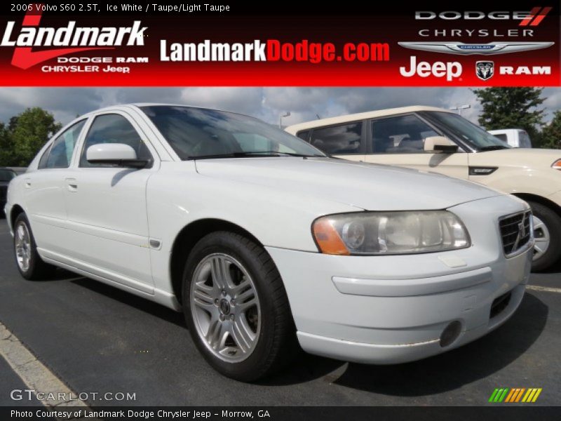 Ice White / Taupe/Light Taupe 2006 Volvo S60 2.5T