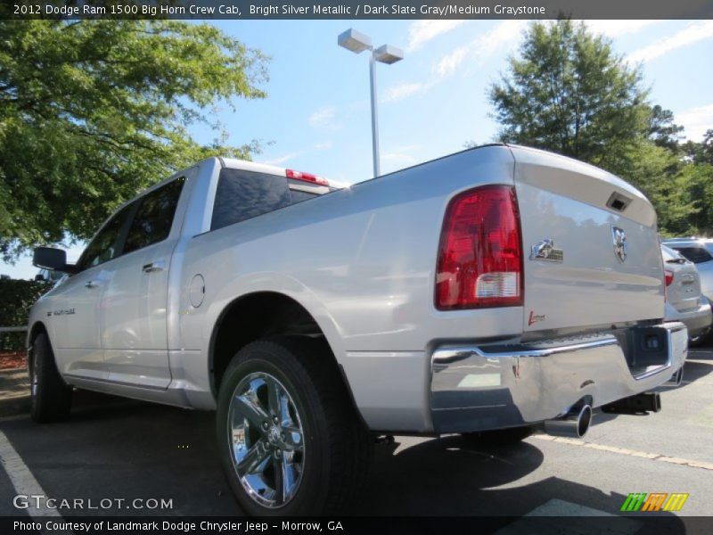 Bright Silver Metallic / Dark Slate Gray/Medium Graystone 2012 Dodge Ram 1500 Big Horn Crew Cab