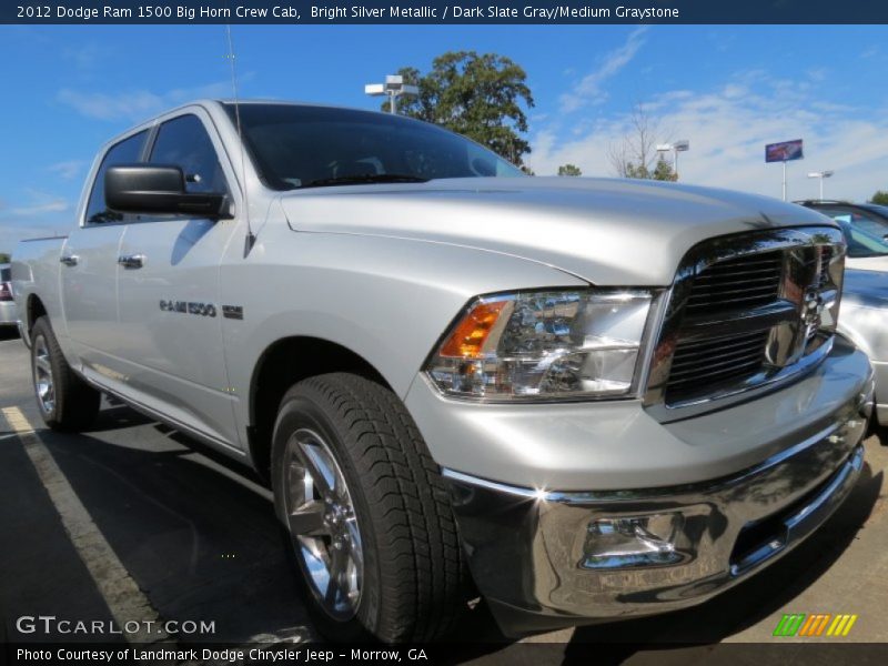 Bright Silver Metallic / Dark Slate Gray/Medium Graystone 2012 Dodge Ram 1500 Big Horn Crew Cab