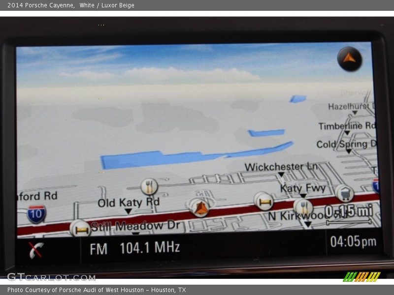 Navigation of 2014 Cayenne 