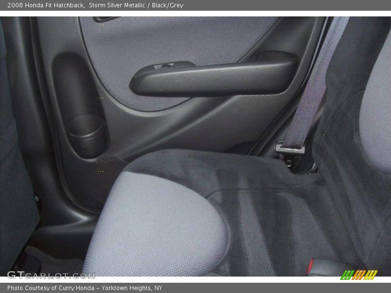 Storm Silver Metallic / Black/Grey 2008 Honda Fit Hatchback