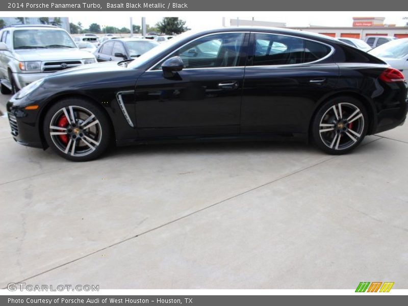 Basalt Black Metallic / Black 2014 Porsche Panamera Turbo