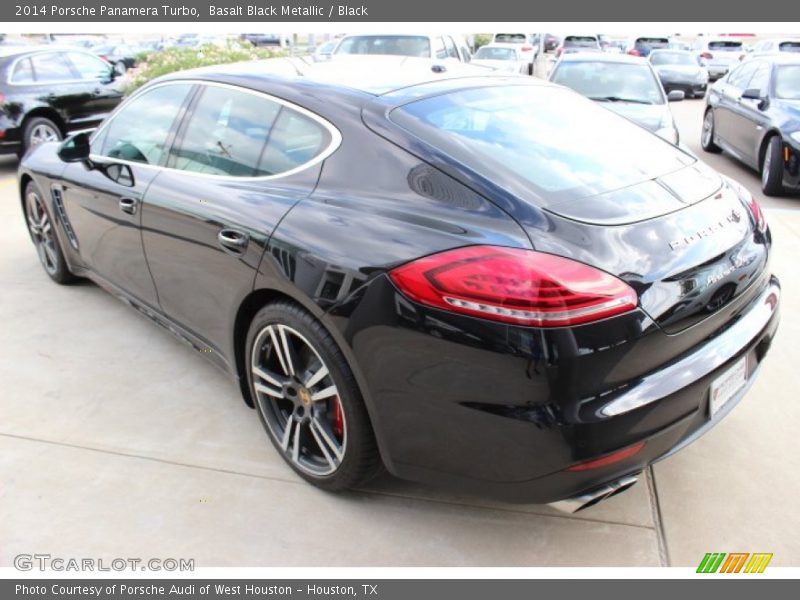 Basalt Black Metallic / Black 2014 Porsche Panamera Turbo